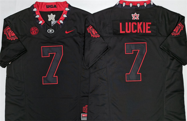Georgia Bulldogs #7 Lawson Luckie Black 2026 F.U.S.E. Stitched Jersey